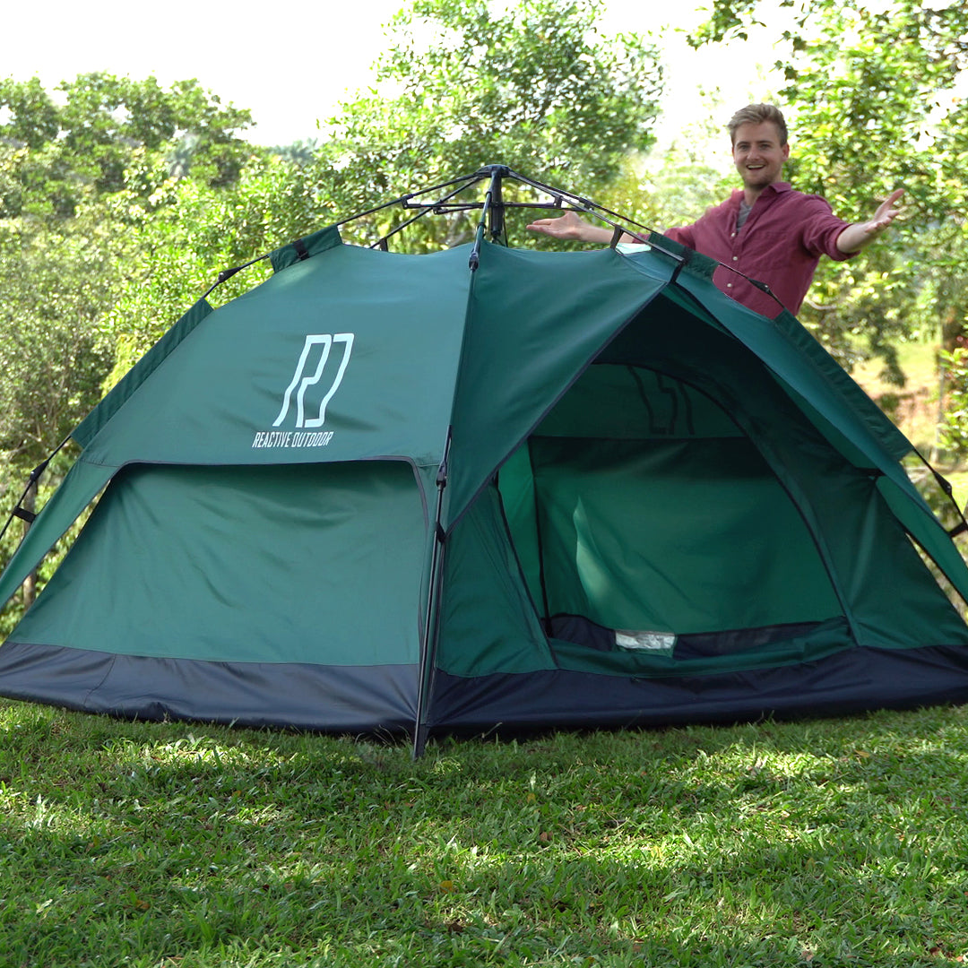 Large-Sized 3 Secs Tent + FREE Camping Tarp (For 2-3 Person, US)
