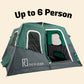 Large-Sized 2-Step Cabin Tent + FREE Camping Tarp (Up To 6 Person)