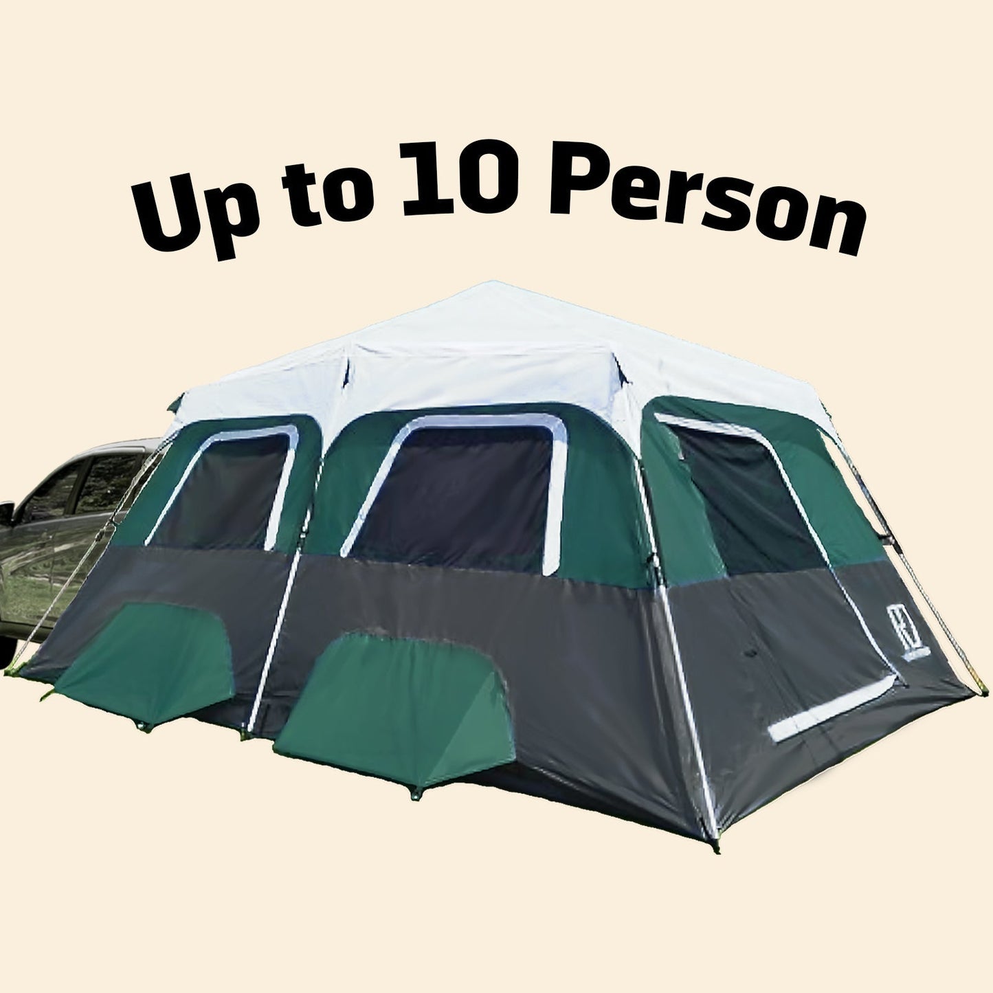 Extra Large-Sized 1-Minute SUV Cabin Tent (Up To 10 Person)