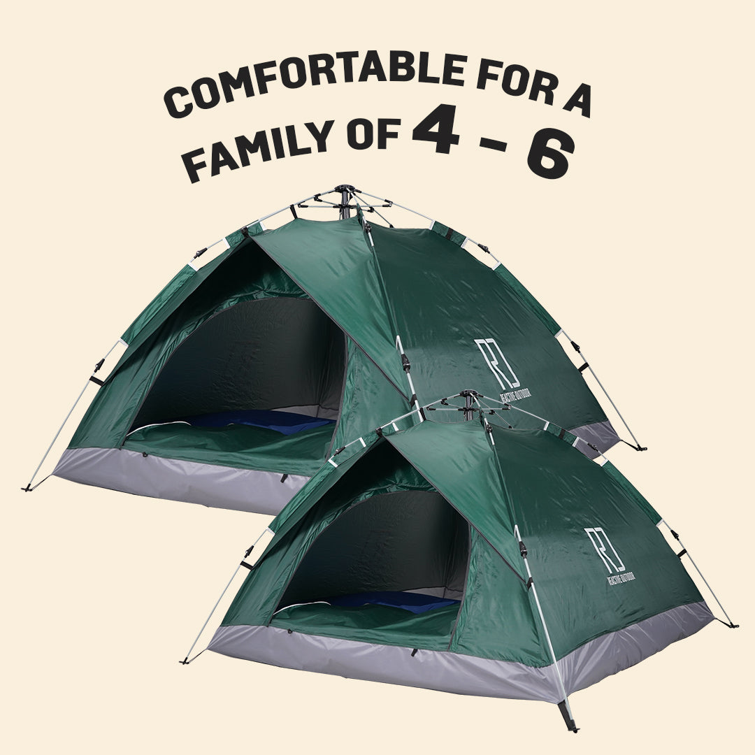 1 Small-Sized + 1 Large-Sized 3 Secs Tent (Family Package, CA)